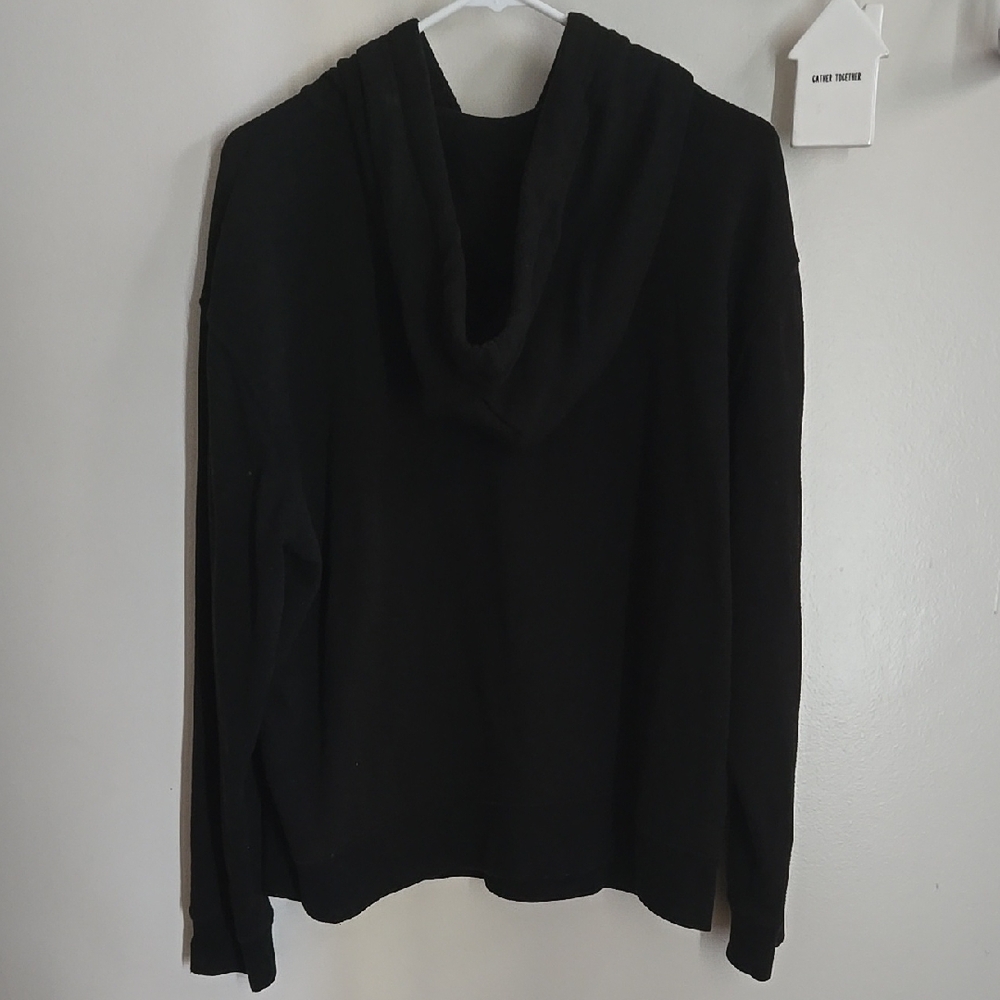 Aeropostale Black Graphic Floral Hoodie - Picture 6 of 6